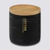 Pot à cotons, Noir