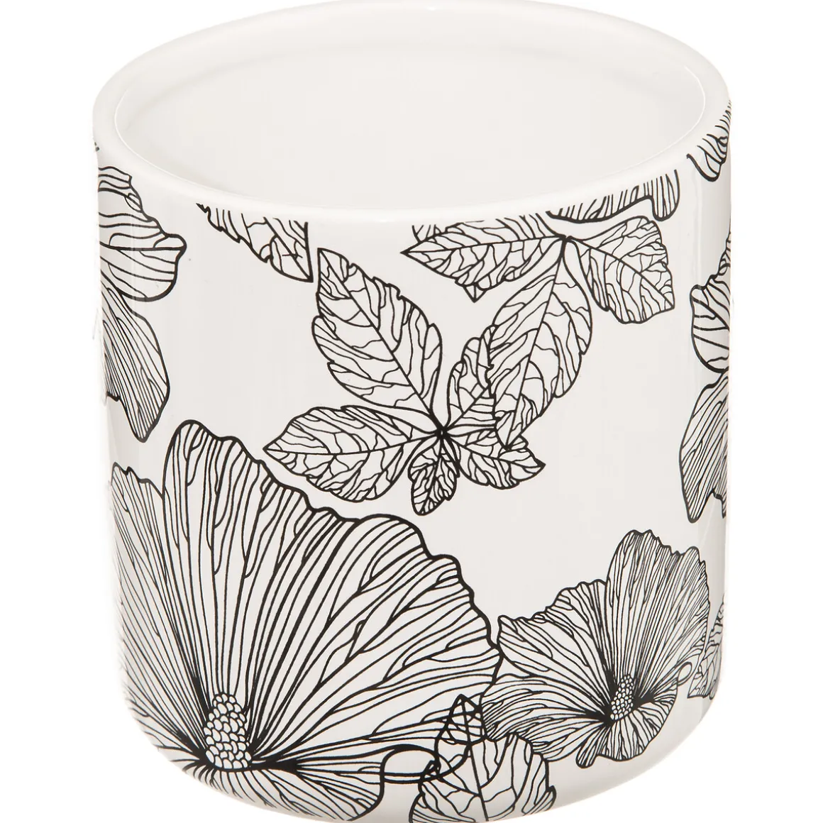 Pot à cotons, Noir et Blanc