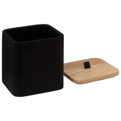 Pot à cotons résine, Noir