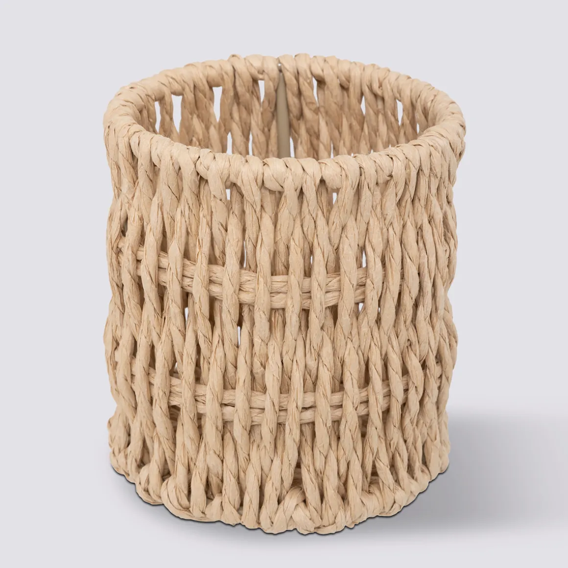 Pot à crayons, Papier tressé