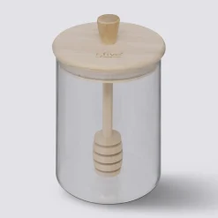Pot à miel avec couvercle bois, 0,4L