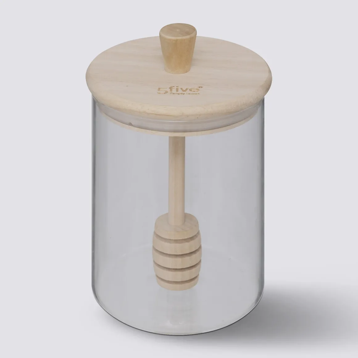 Pot à miel avec couvercle bois, 0,4L