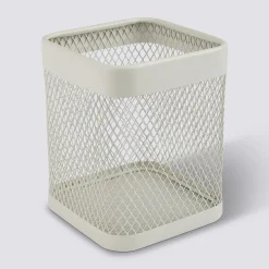 Pot à ustensiles métal, Beige