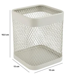 Pot à ustensiles métal, Beige