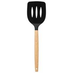 Pot métal à ustensiles avec 7 accessoires, Noir