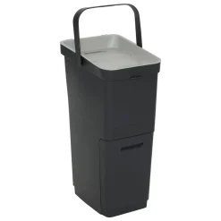 Poubelle de recyclage, 36L, Noir