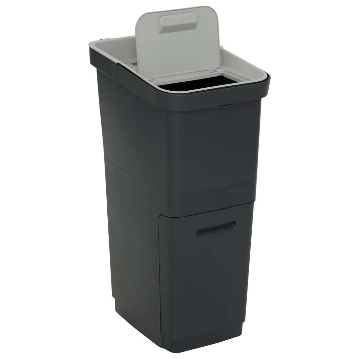 Poubelle de recyclage, 36L, Noir