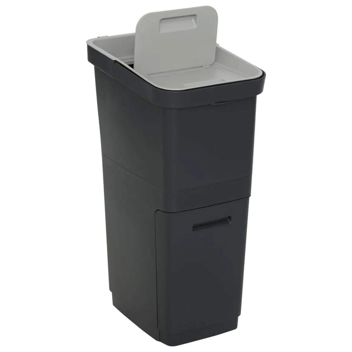Poubelle de recyclage, 36L, Noir