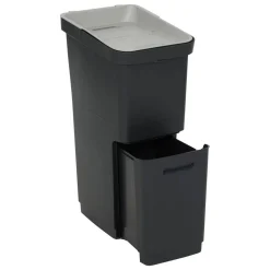 Poubelle de recyclage, 36L, Noir