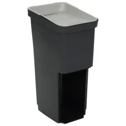 Poubelle de recyclage, 36L, Noir