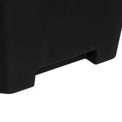 Poubelle de tri plastique 24L, Noir
