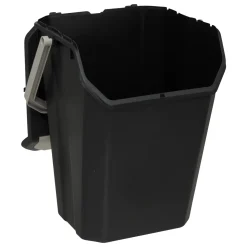 Poubelle de tri plastique 37L, Noir