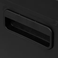 Poubelle de tri sélectif à pédales métal 2x30L, Noir