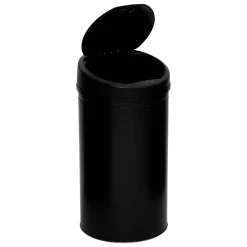 Poubelle, Détecteur infra-rouge + bouton, 40 l, Noir