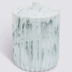 Poubelle, Manuel, 5 l, Blanc