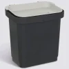 Poubelle, Manuel, 5 l, Noir