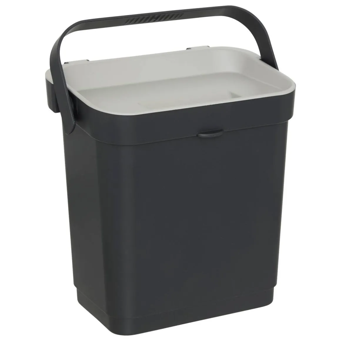 Poubelle, Manuel, 5 l, Noir