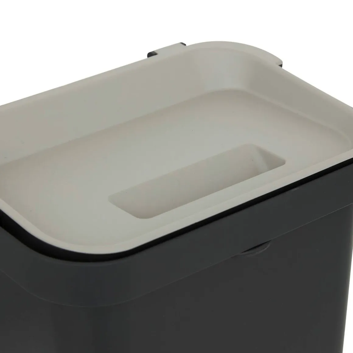 Poubelle, Manuel, 5 l, Noir