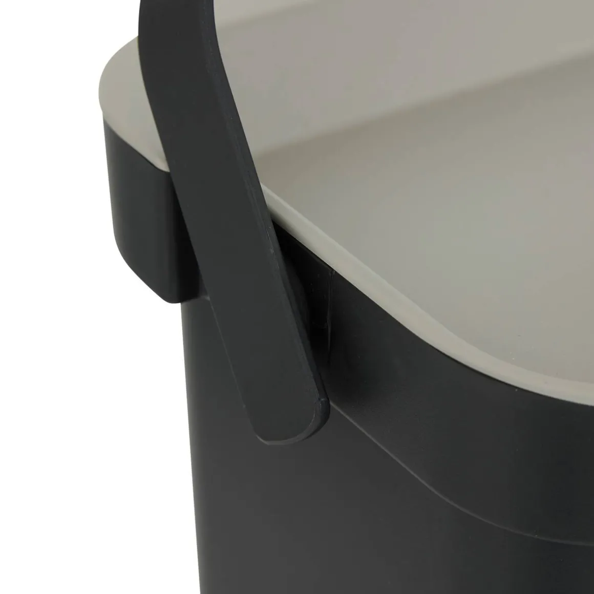 Poubelle, Manuel, 5 l, Noir