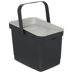 Poubelle, Manuel, 20,5 l, Noir