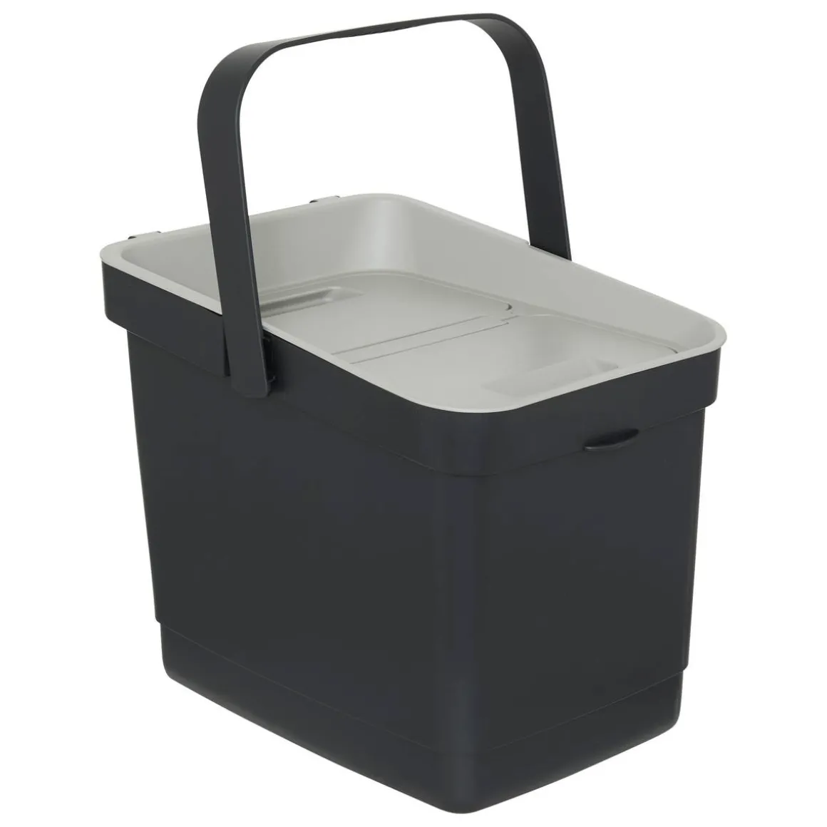 Poubelle, Manuel, 20,5 l, Noir