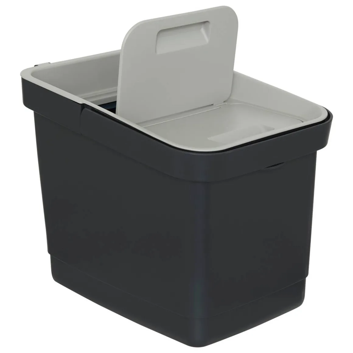 Poubelle, Manuel, 20,5 l, Noir