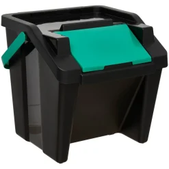 Poubelle, Manuel, 30 l, Noir