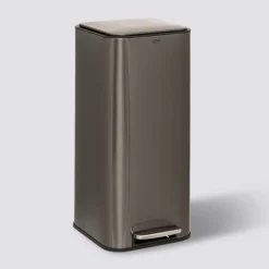 Poubelle métal 30L, Gris