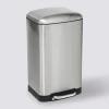 Poubelle métal 20L, Inox