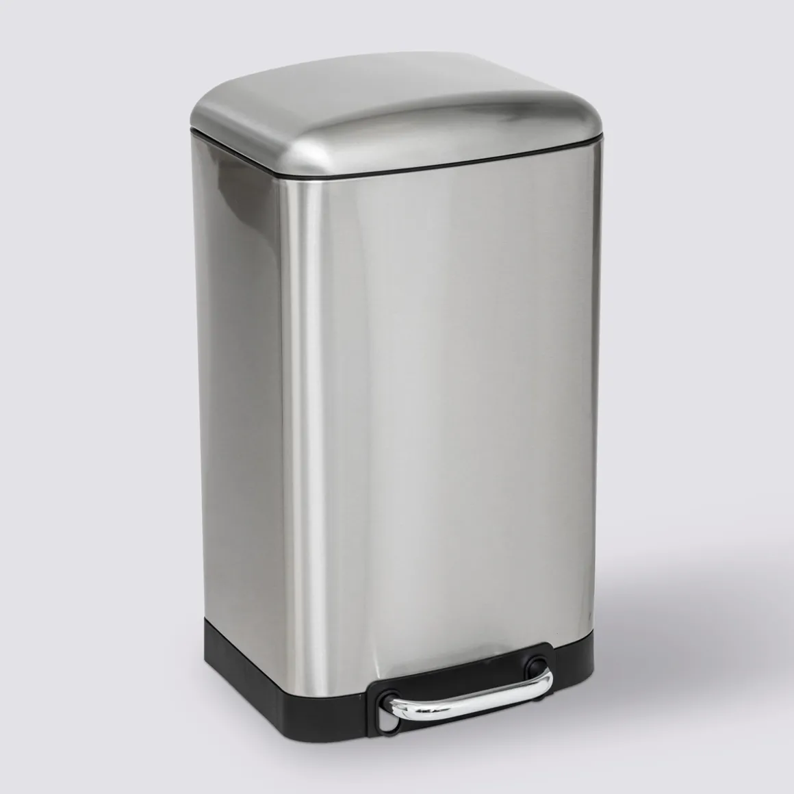 Poubelle métal 20L, Inox