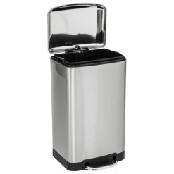 Poubelle métal 20L, Inox