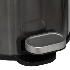 Poubelle métal 6L, Noir