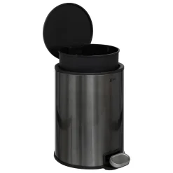 Poubelle métal 6L, Noir