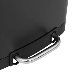Poubelle métal 20L, Noir