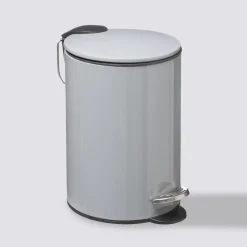 Poubelle métal Soft Close 3L, Gris