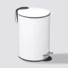 Poubelle métal Soft Close 3L, Blanc
