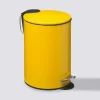 Poubelle métal Soft Close 3L, Jaune