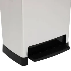 Poubelle, Pédale, 50 l, Argent