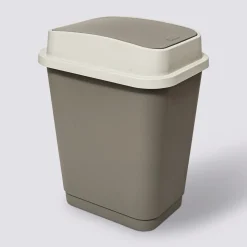 Poubelle plastique 25L, Taupe