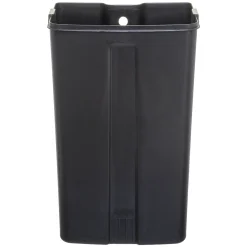 Poubelle rectangulaire à pédale métal 30L, Jaune