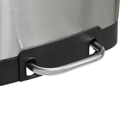 Poubelle rectangulaire à pédale métal 6L, Inox