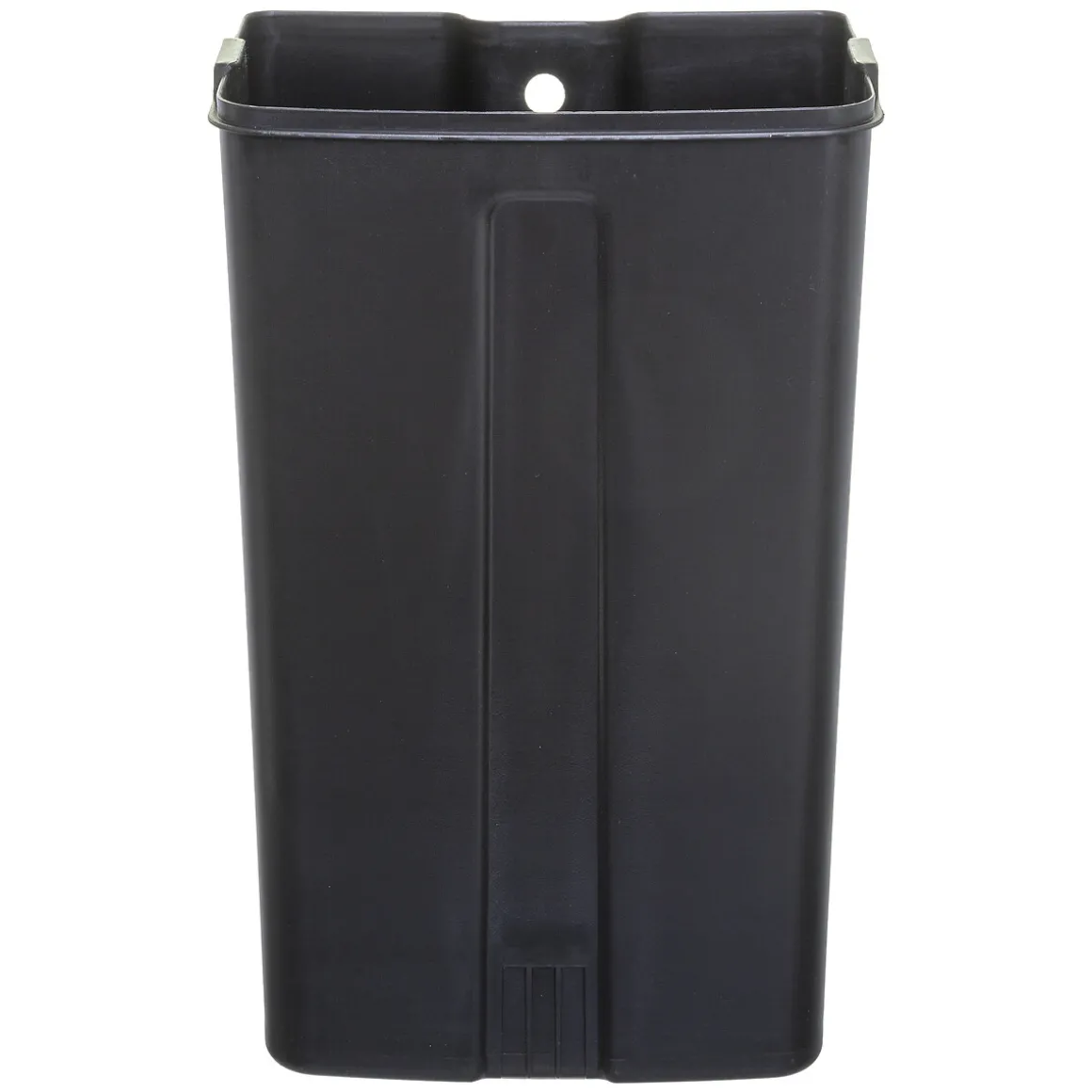 Poubelle rectangulaire à pédale métal 30L, Inox