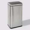 Poubelle rectangulaire automatique 40L, Inox