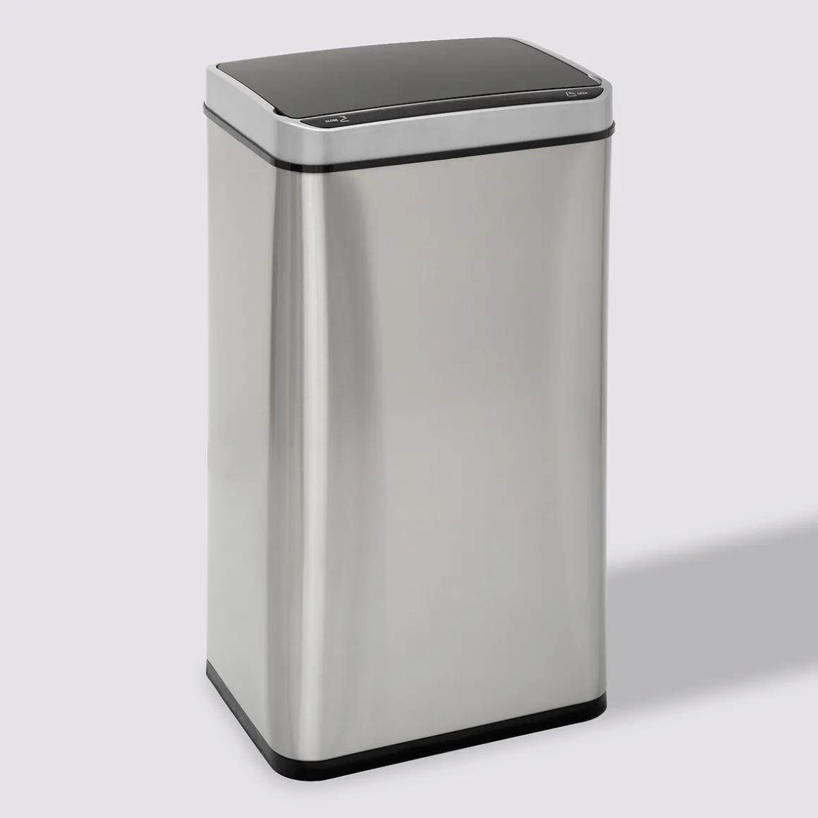 Poubelle rectangulaire automatique 40L, Inox