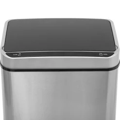 Poubelle rectangulaire automatique 40L, Inox