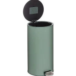 Poubelle ronde en métal 30L, Vert