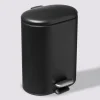 Poubelle Soft close métal 6L, Noir