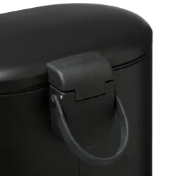Poubelle Soft close métal 6L, Noir
