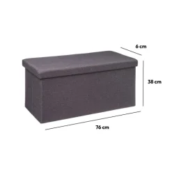 Pouf double pliant, Gris