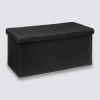 Pouf double pliant, Noir